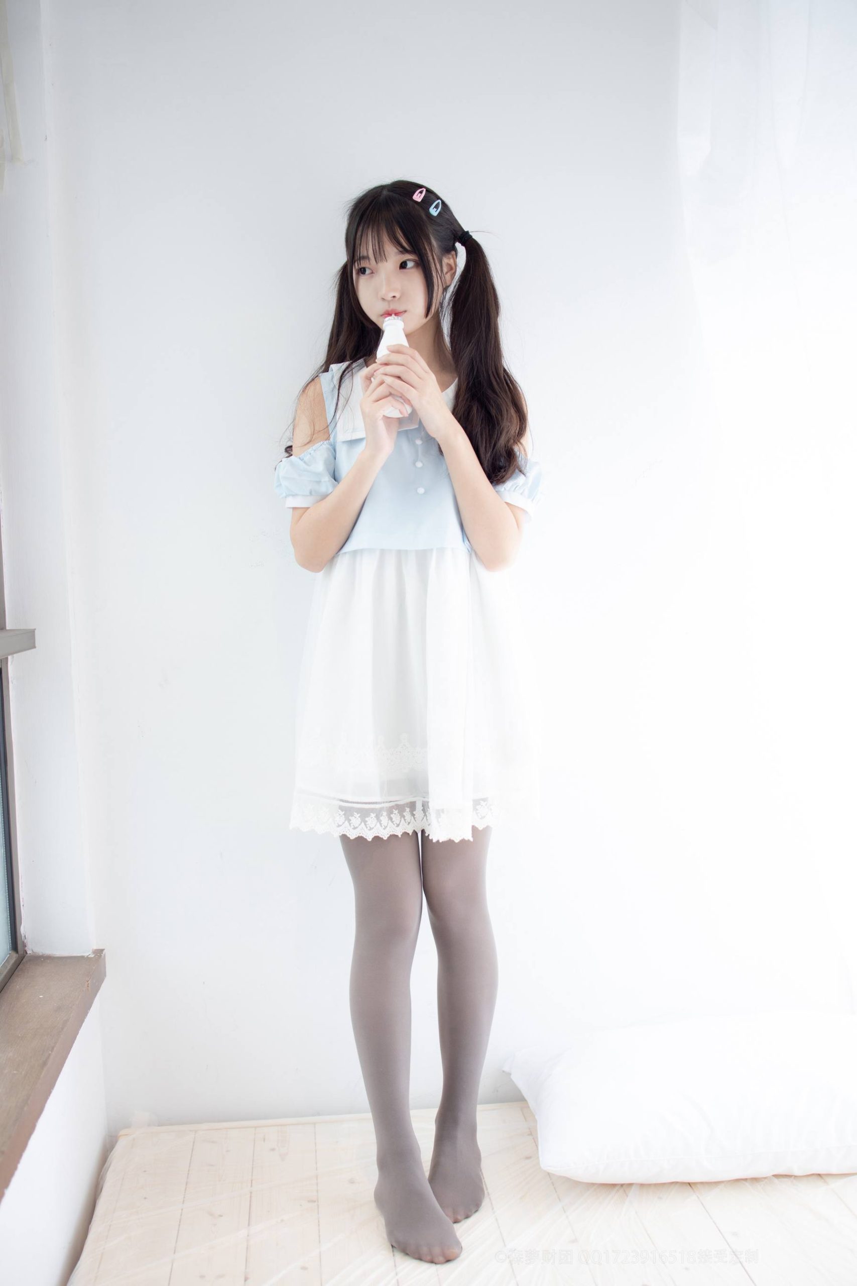 图片[6]-超级甜美的灰丝小姑娘【86P】20005-巴卡街拍