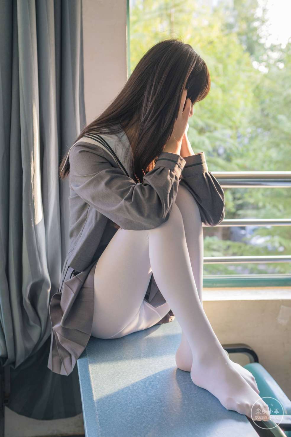 图片[4]-白丝清纯少女真的太可爱了【60P】20001-巴卡街拍