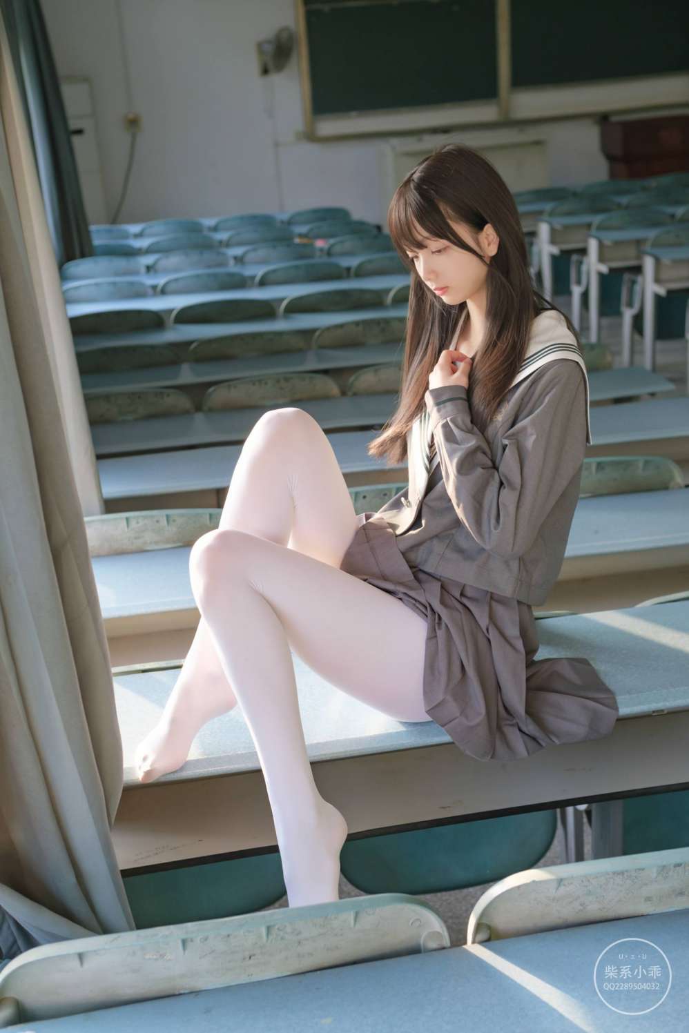 图片[5]-白丝清纯少女真的太可爱了【60P】20001-巴卡街拍