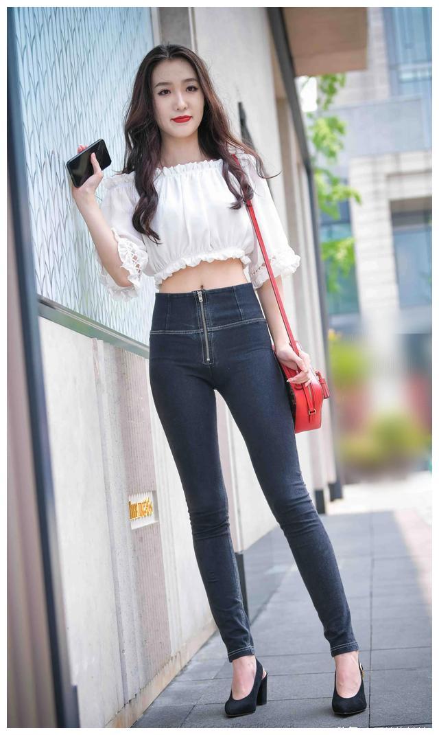 图片[4]-紧身牛仔裤卷发姑娘 J1726 103P-2.28GB-巴卡街拍