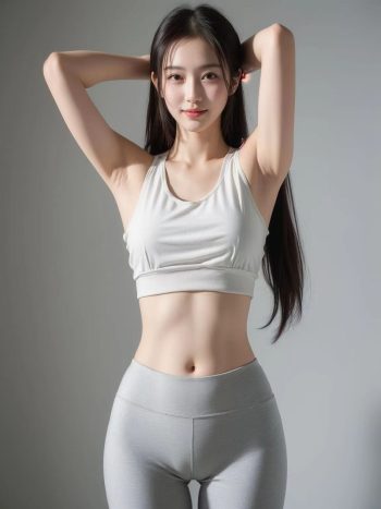 图片[3]-AI瑜伽裤清纯妹子系列图-巴卡街拍