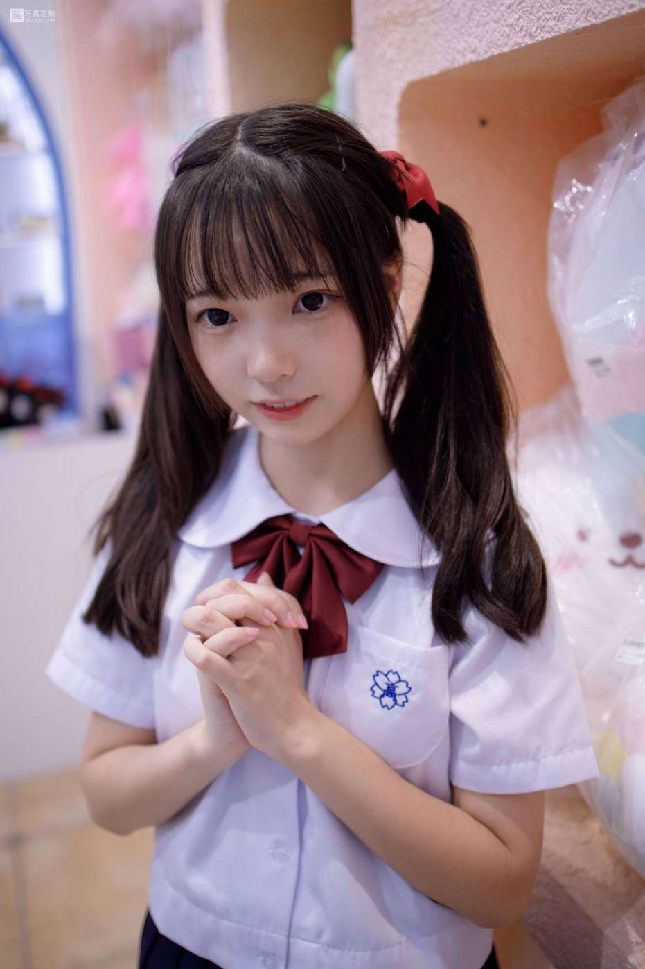 图片[4]-眼神好清澈的双马尾白丝女孩【75P】20019-巴卡街拍